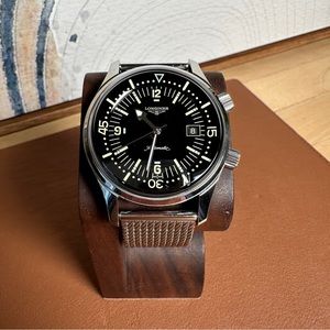 Longines Legend with aftermarket Geckota Milanese Loop strap